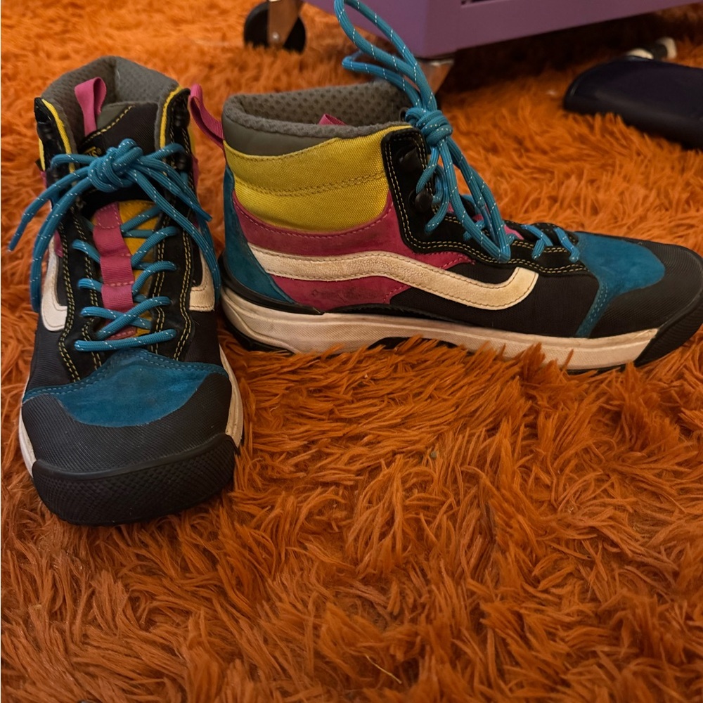 Colorful High-Top Sneakers - Picture 2 of 6
